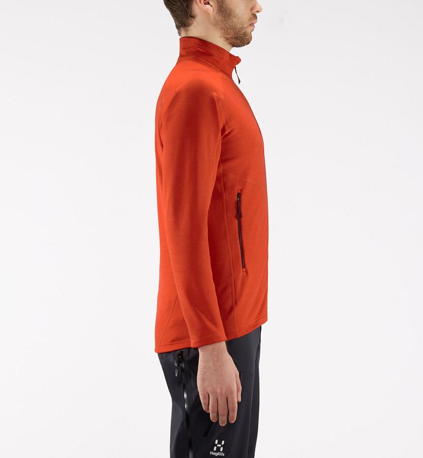 Haglöfs Mens Heron Fleece Red New Zealand 42639EFIG